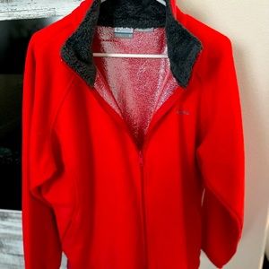 Columbia fleece jacket…… bright orange… 2X